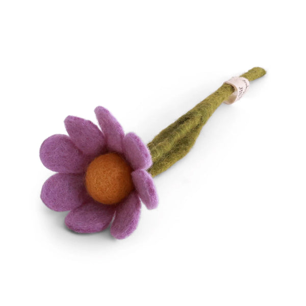 Felt Small Anemone with Leaf