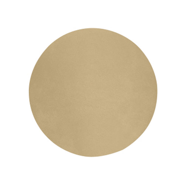 Vegan Leather Round Placemats - Champagne