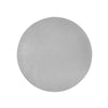 Vegan Leather Round Placemats - Silver
