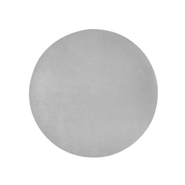 Vegan Leather Round Placemats - Silver