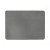 Vegan Leather Rectangle Placemats - Charcoal