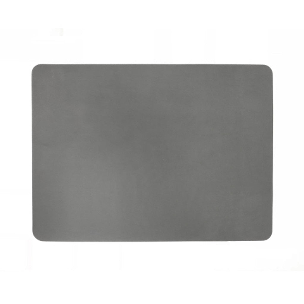 Vegan Leather Rectangle Placemats - Charcoal
