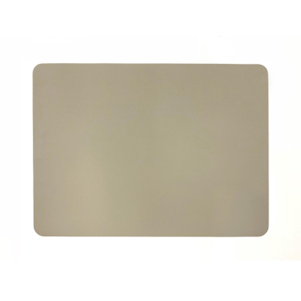 Vegan Leather Rectangle Placemats - Stone
