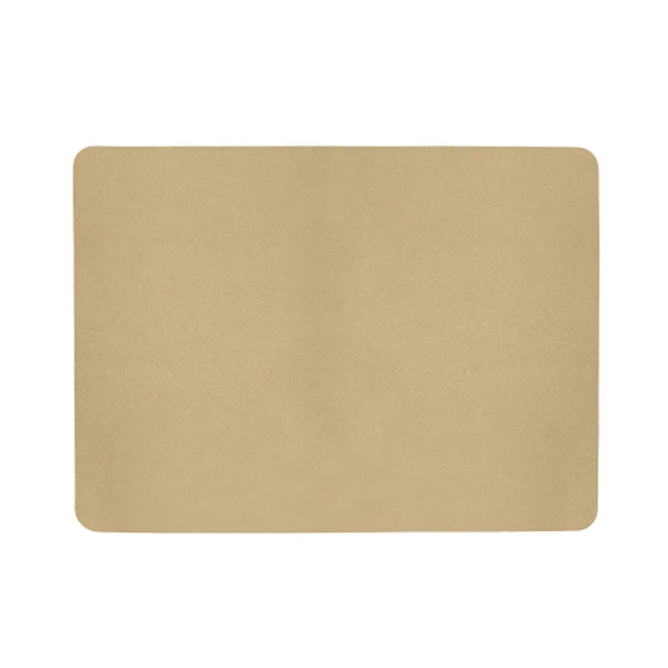 Vegan Leather Rectangle Placemats - Champagne