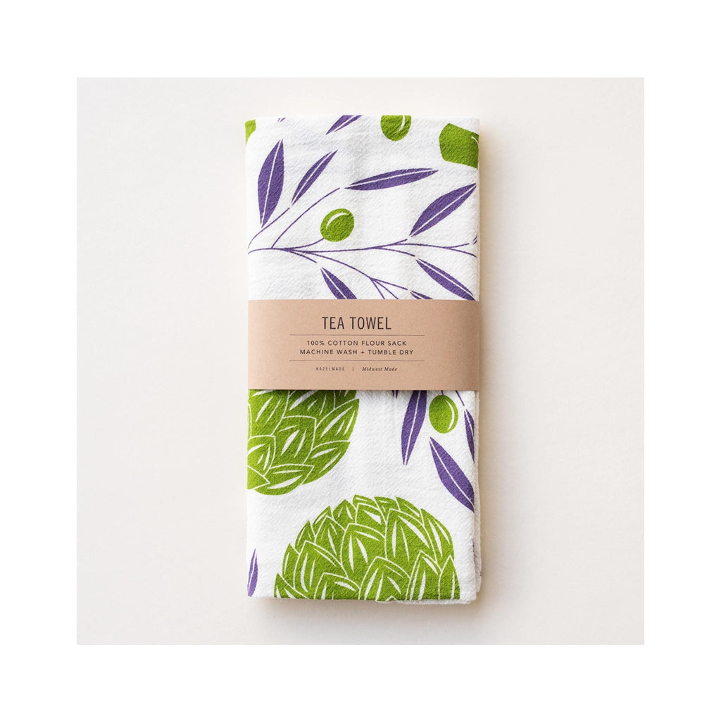 Artichokes & Olives Tea Towel