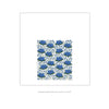 Blue Gentian Tea Towel - proportion of design