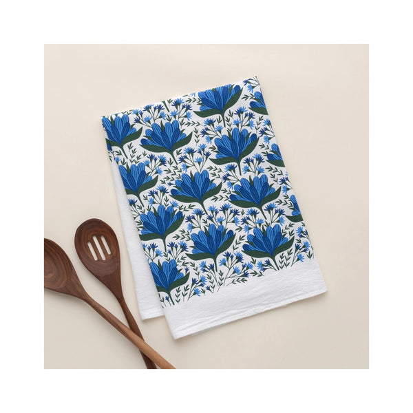 Blue Gentian Tea Towel