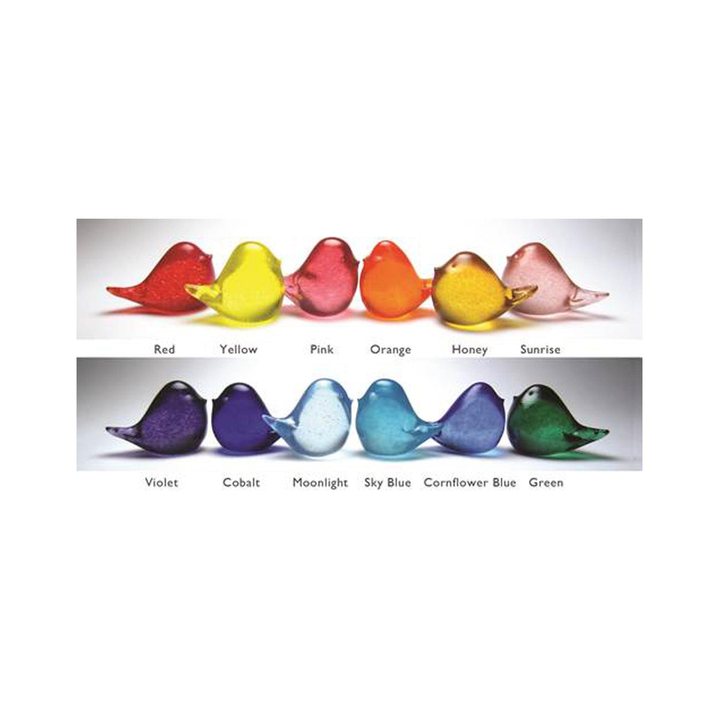 Henrietta Glass Little Bird Figures - Assorted colors