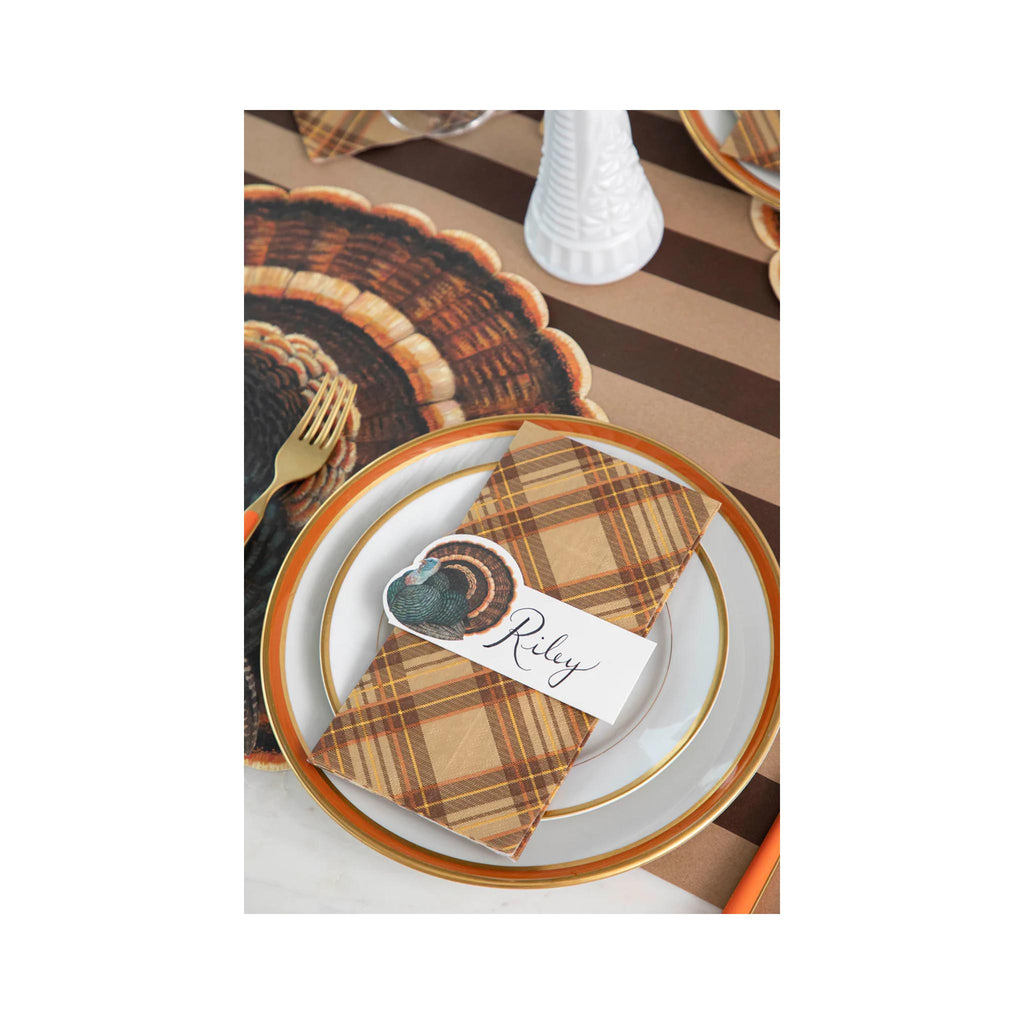 Place Cards  Set of 12 - Heritage Turkey - in use