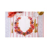 Die-cut Japanese Maple Wreath Paper Placemats - Pad of 12 - on table
