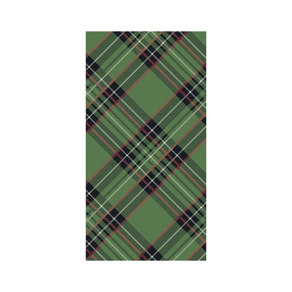 Green Plaid Guest Napkins