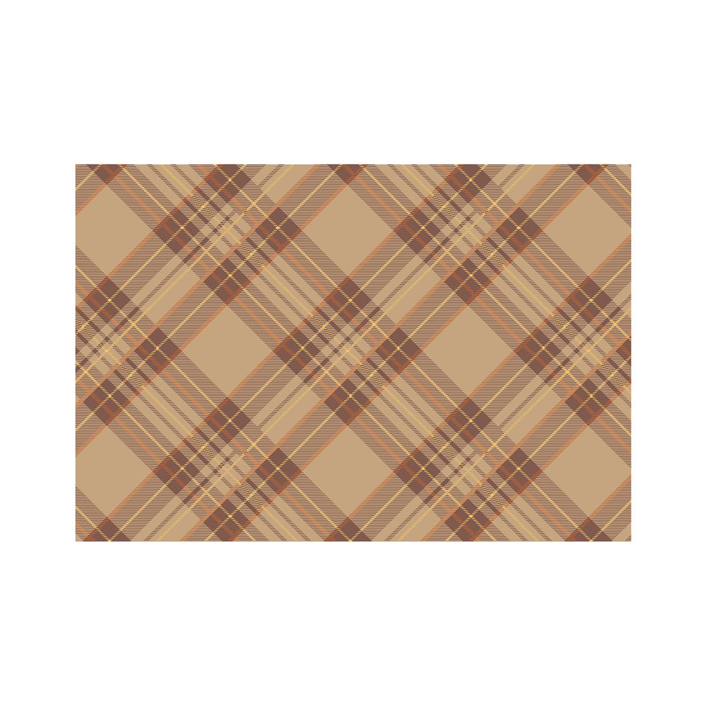 Autumn Plaid Paper Placemats - Pad of 24