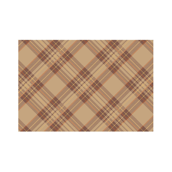 Autumn Plaid Paper Placemats - Pad of 24