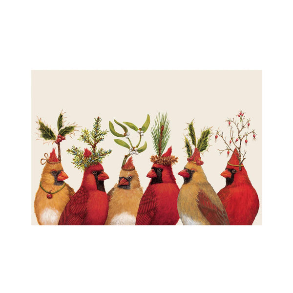 Cardinal Party Paper Placemats - Pad of 24