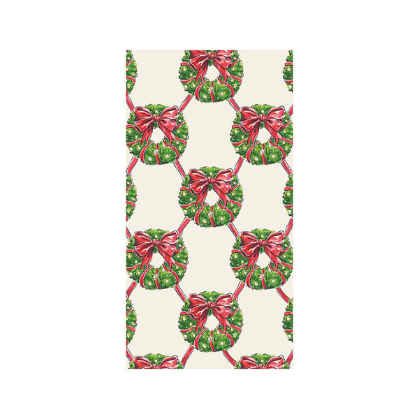 Holiday Wreath Guest Napkins