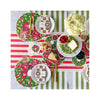 Holiday Wreath Serving Papers Set - in use