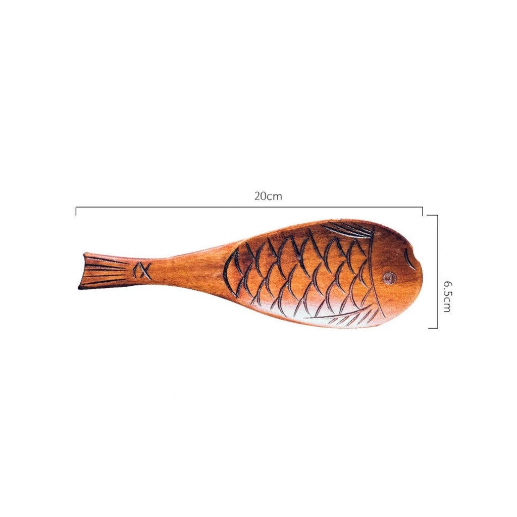Japanese Fish Shape Rice Spoon - Dark