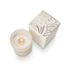 Illume Boxed Glass Candle - Winter White - lit