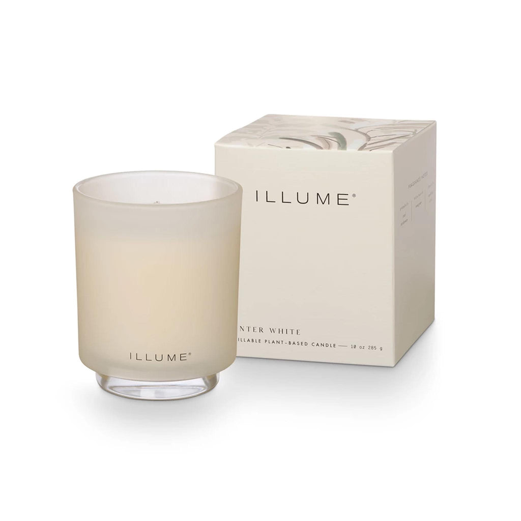 Illume Boxed Glass Candle - Winter White 