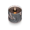 Woodfire  Large Tin Candle - lit