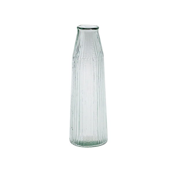 Ribbed Glass Vase