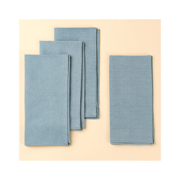 Calla Cotton Napkin Set of 4 - Sky Blue