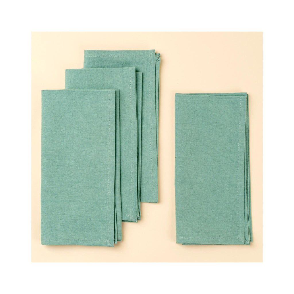 Calla Cotton Napkin Set of 4 - Sea Green
