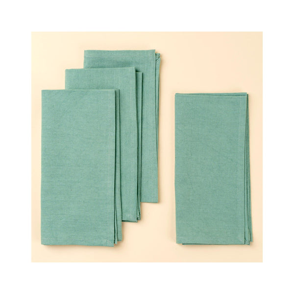 Calla Cotton Napkin Set of 4 - Sea Green
