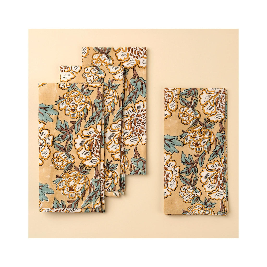 Lirien Block Print  Napkin Set of 4