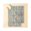 Sakora Block Print Tea Towels Set of 2 - Blue