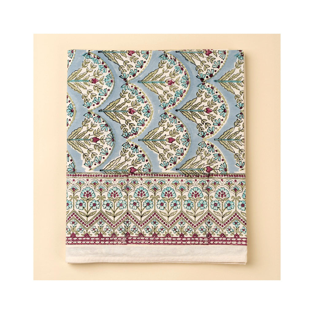 Sakora Block Print Tablecloths - Blue