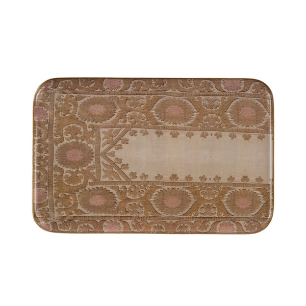 Sunrise Suzani Enameled Trays - Extra Large