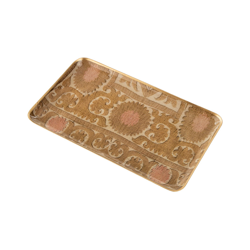 Sunrise Suzani Enameled Trays - Medium