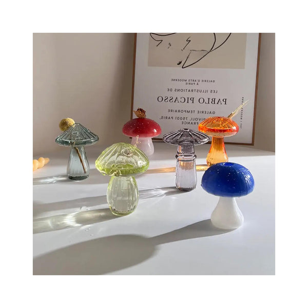 Mini Glass Mushroom Bud Vases