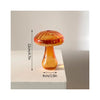 Mini Glass Mushroom Bud Vases - Orange