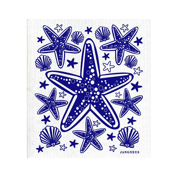 Swedish Dishcloth - Starfish - Blue