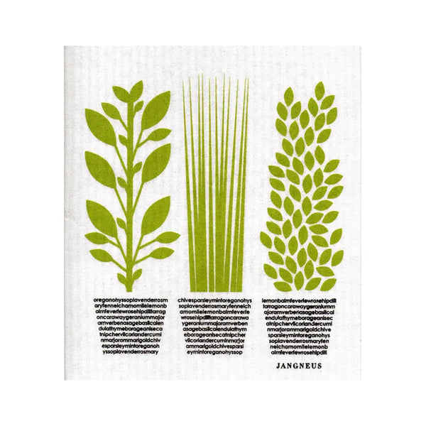 Swedish Dishcloth - Herbs - Green