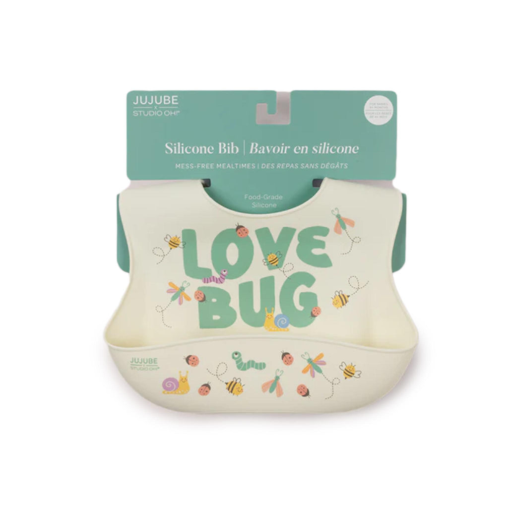 JuJuBe Silicone Bibs - Love Bug