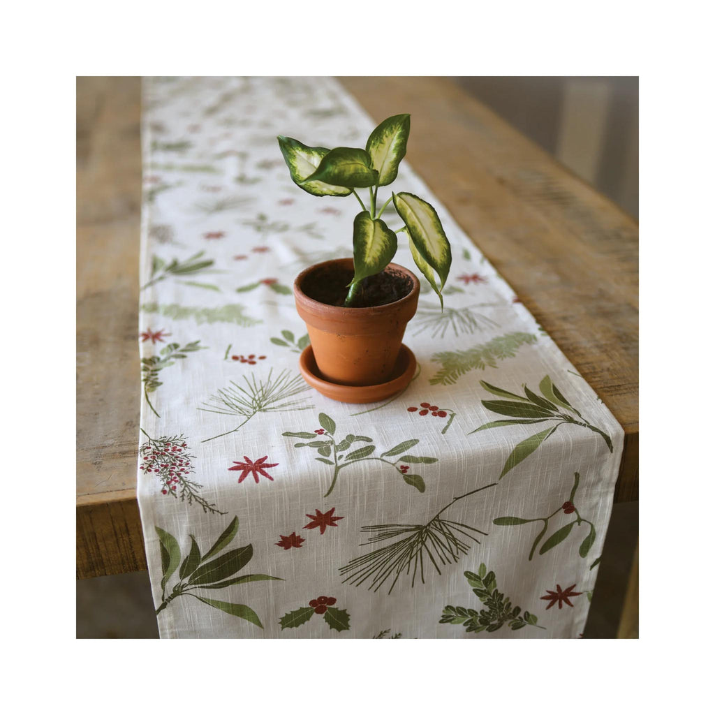 Boughs & Berries Organic Table Runner