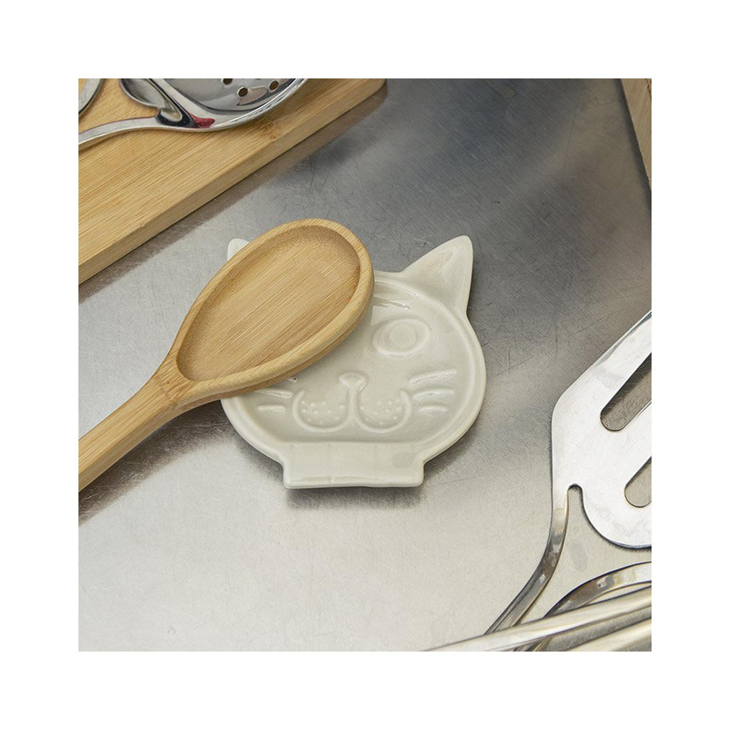 Cat Spoon Rest - in use