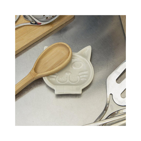 Cat Spoon Rest - in use