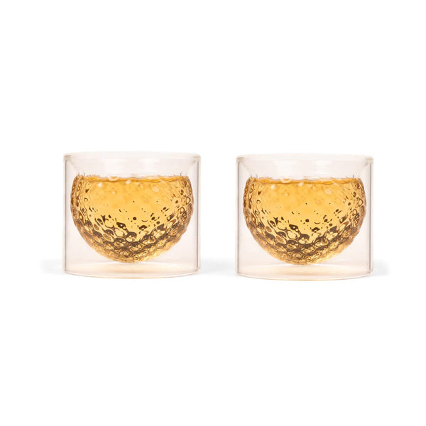 Golf Ball Glasses Set of 2