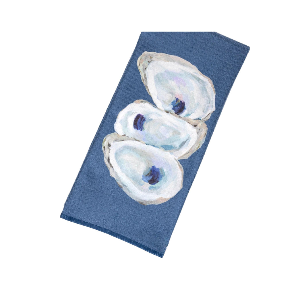 Kim Hovell Tea Towel - Coastal Oysters