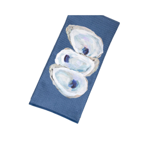 Kim Hovell Tea Towel - Coastal Oysters