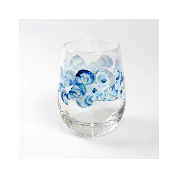 Kim Hovell Wine Glass - Flowing Shells