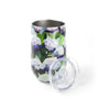 Kim Hovell Wine Tumbler - Coastal Hydrangea - open
