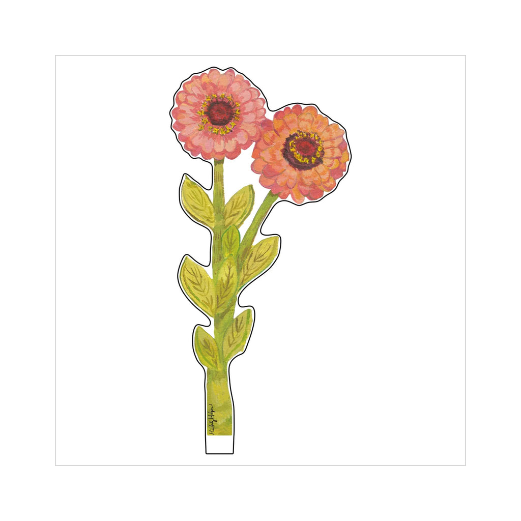 Kimberly Hodges Acrylic Flowers - Large - Double Zinnia