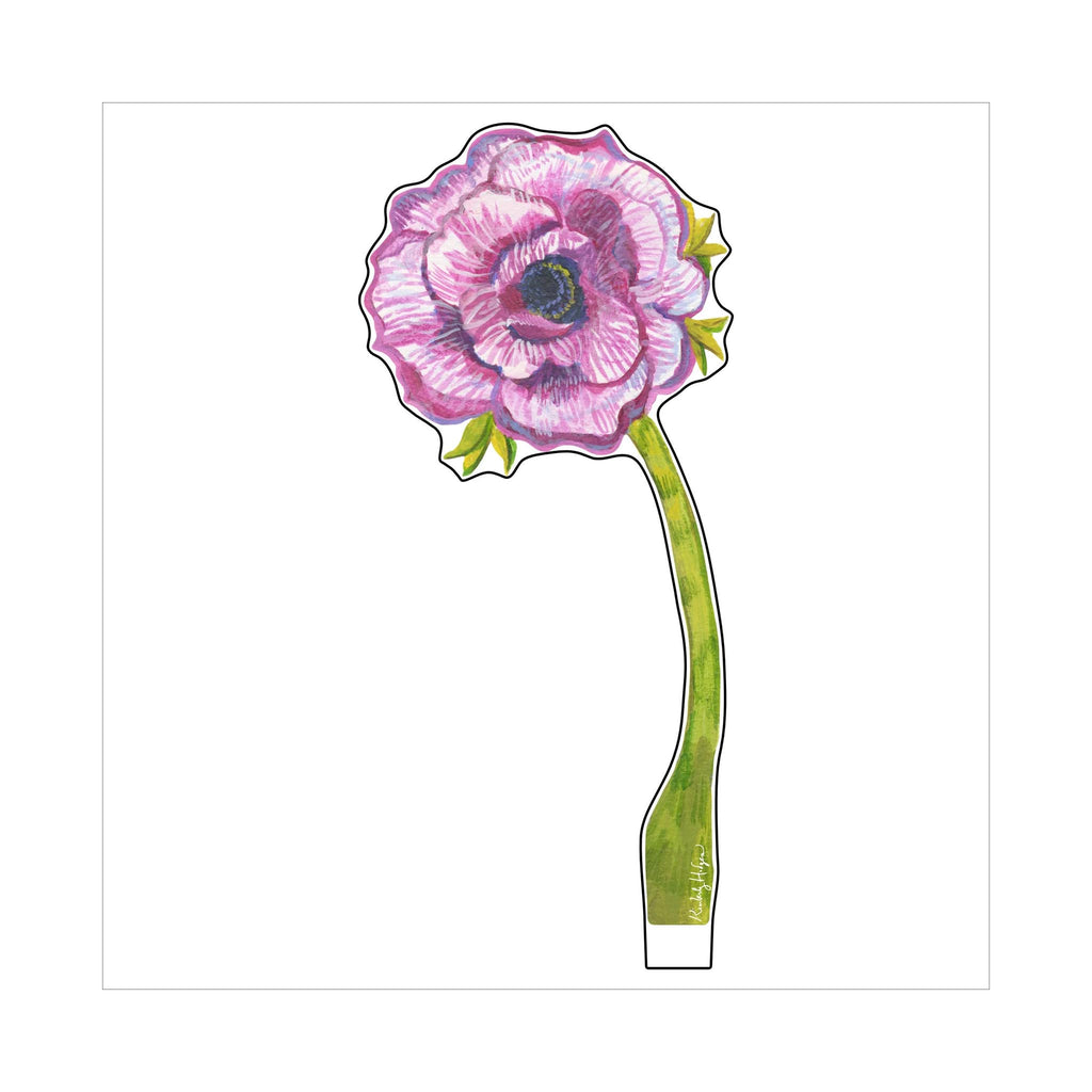 Kimberly Hodges Acrylic Flowers - Small - Striped Anemone