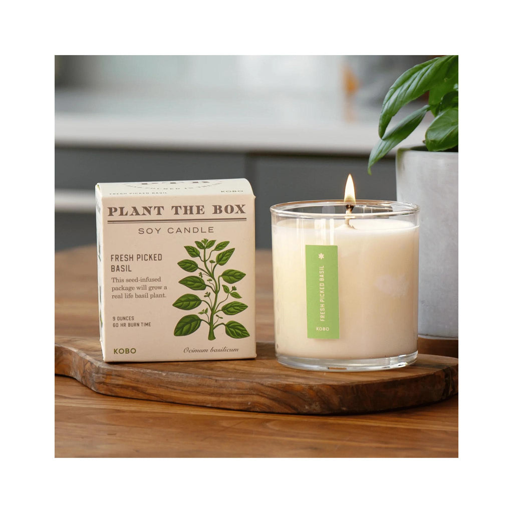 Seeds Collection Soy Candle: Fresh Picked Basil
