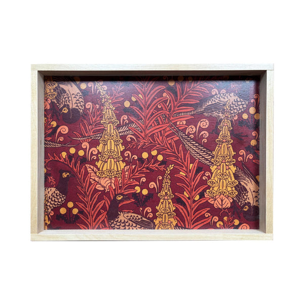 LAMOU Baltic Birch Printed Serving Tray  -  Fancy Pheasants